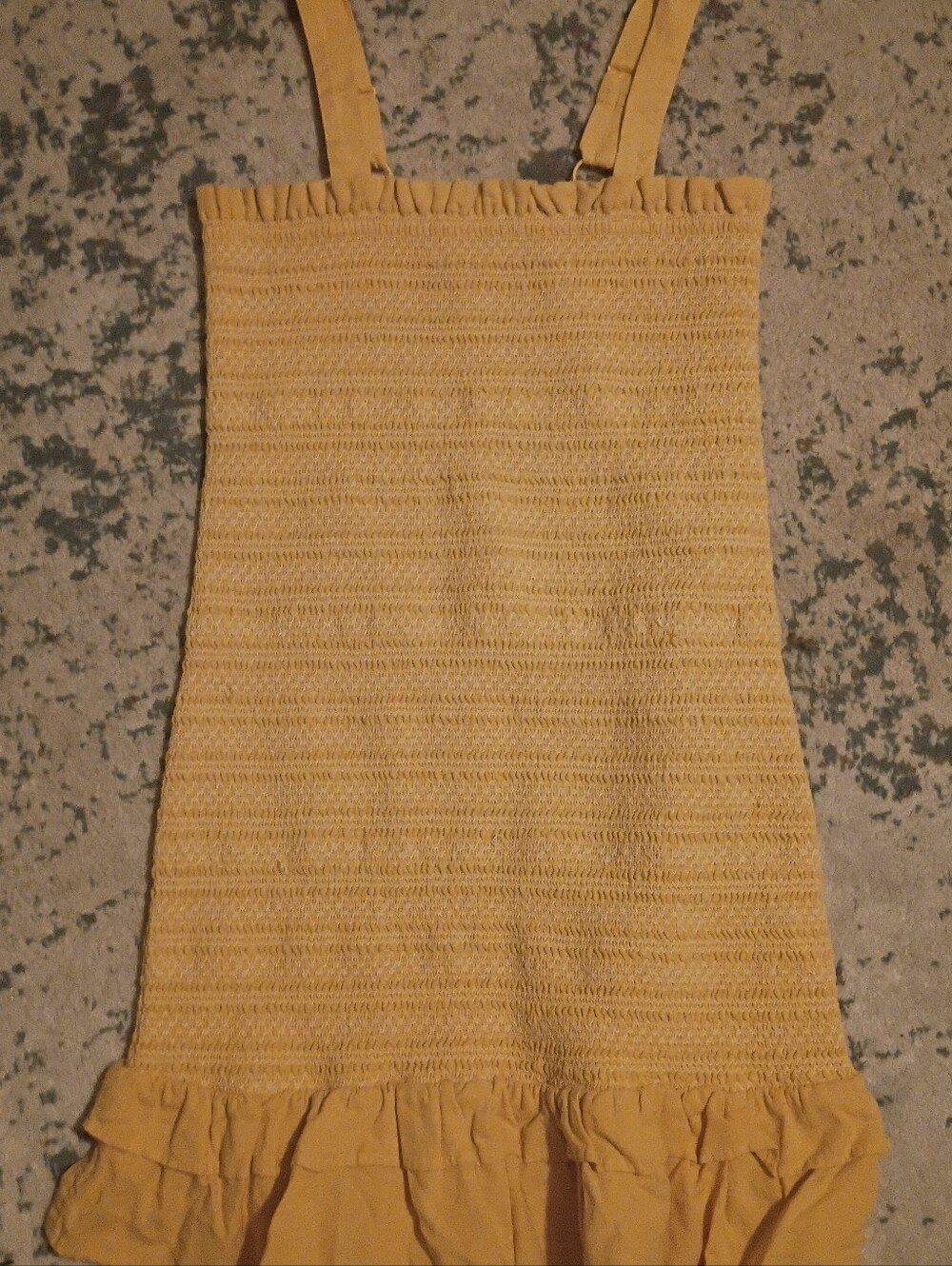 American Eagle Sundress in Mustard Yellow